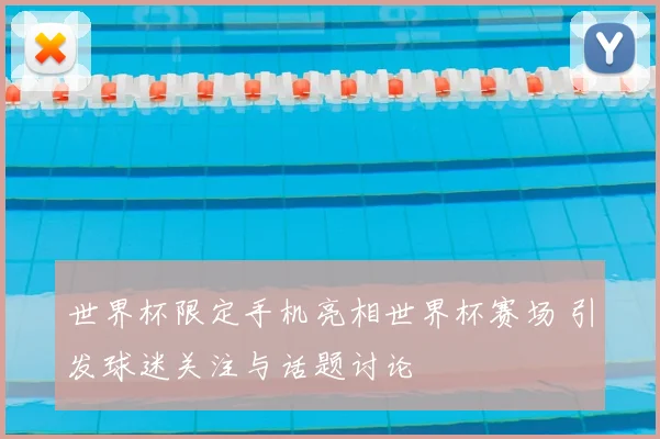 世界杯限定手机亮相世界杯赛场 引发球迷关注与话题讨论